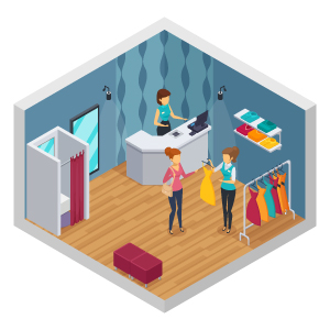 Retail Clothing Outlet Connectivity Solutions