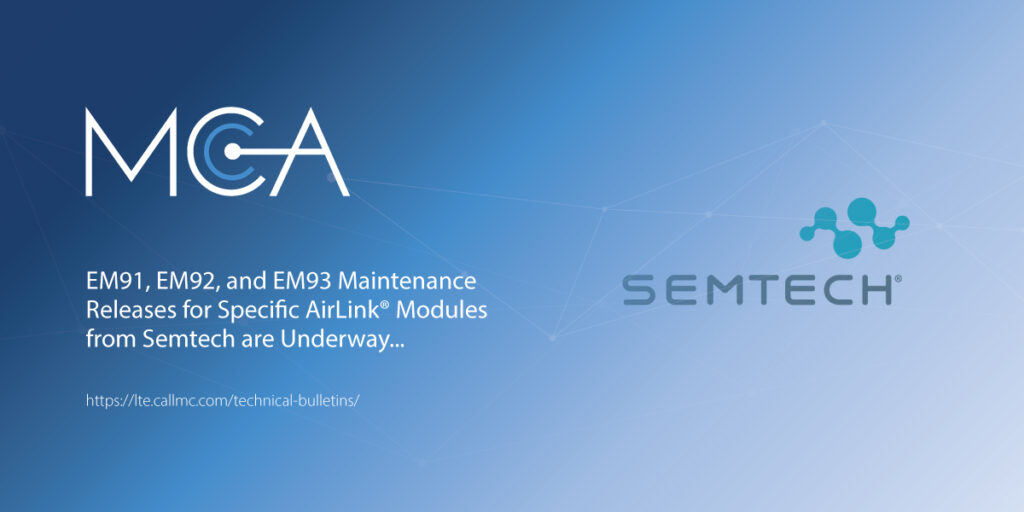 Semtech LTE and 5G Module Updates | Technical Bulletins