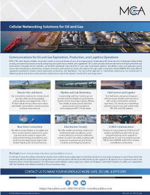 Cellular Networking Solutions for the Oil and Gas Industry