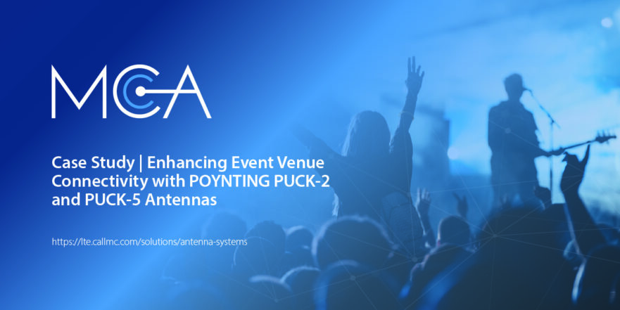 concert goers having an enjoyable experience thanks to POYNTING Puck-2 and Puck-5 antennas giving them better event venue connectivity