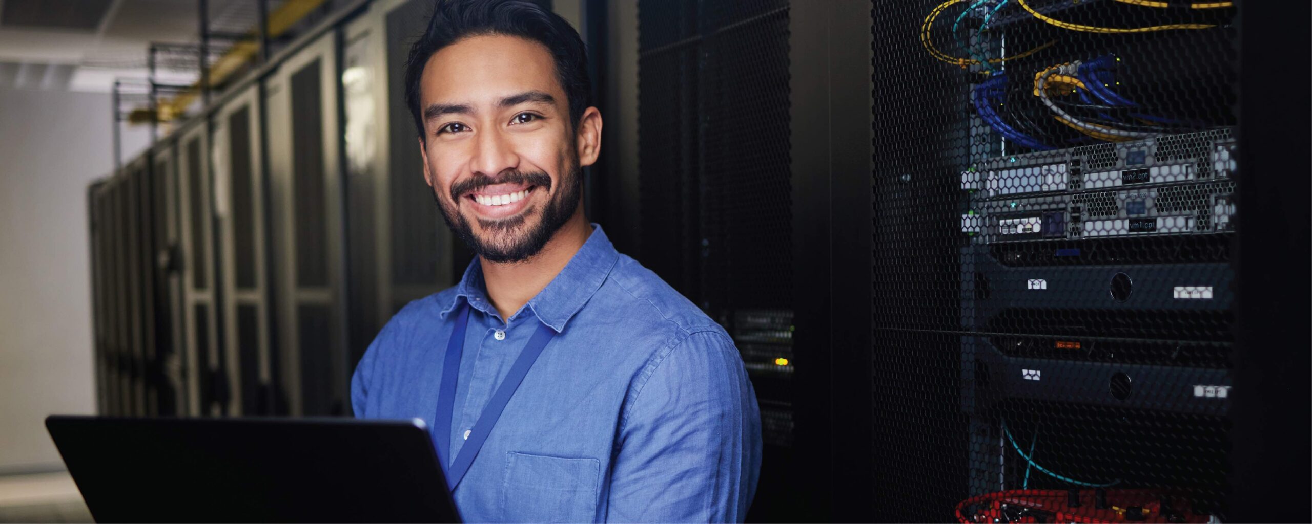 IT technician handling Ericsson's NetCloud Service remotely